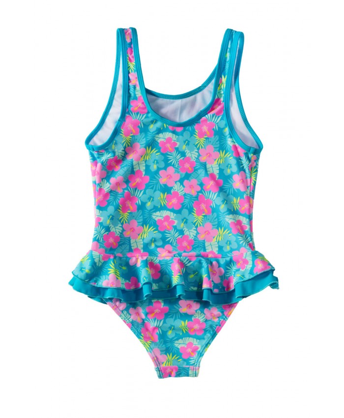Lovely Ruffle Floral Girls' One Piece Swimsuit